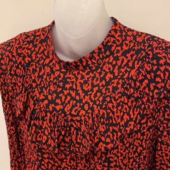 Zara Premium Denim Cheetah Leopard Dress Viscose Loose Medium M - Picture 2 of 9